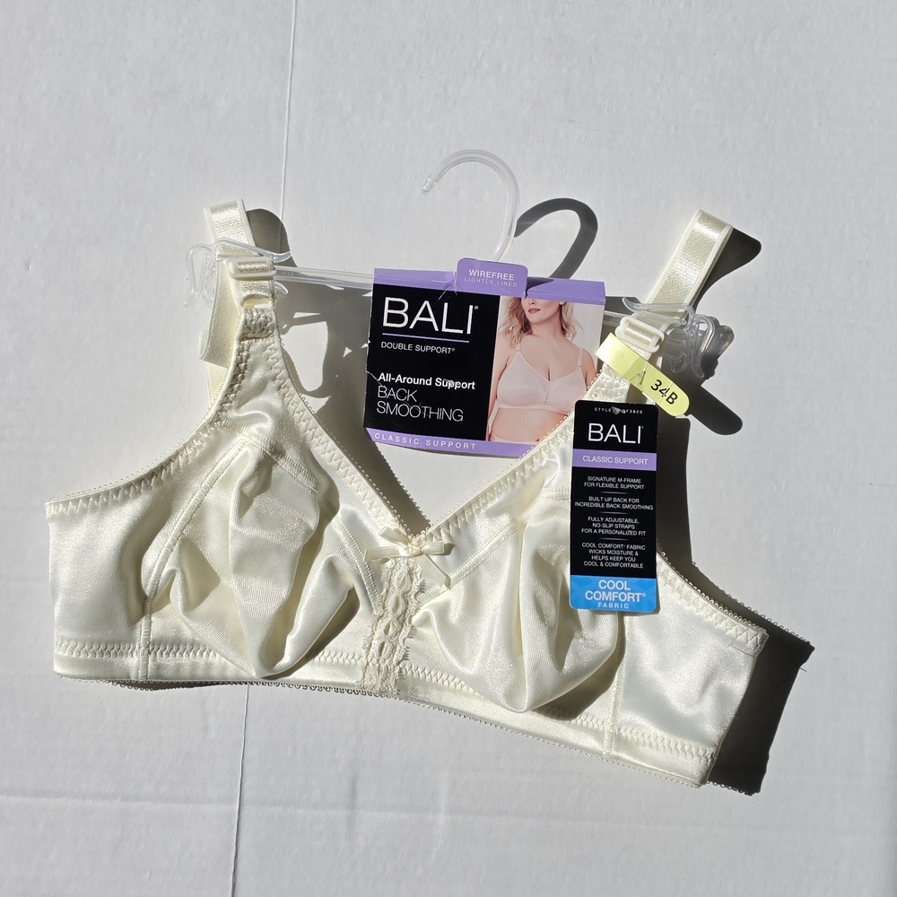 Bali Wirefree Classic Support Bra in Cream
